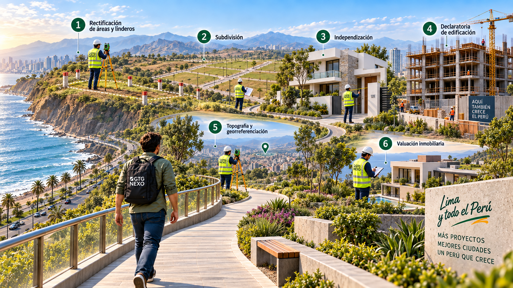 Panorama de la Costa Verde con soluciones urbanas de NEXO PREDIAL